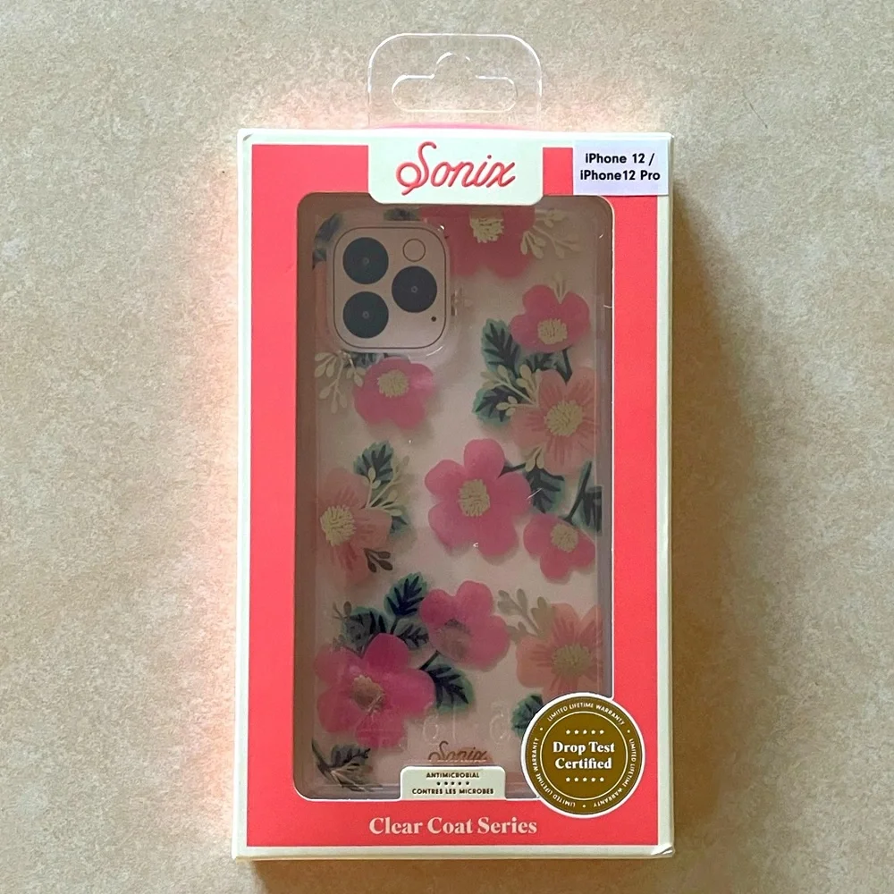 Sonix iPhone 12 / 12 Pro Case NWT Wildflower Bouquet Floral Clear 10ft Drop